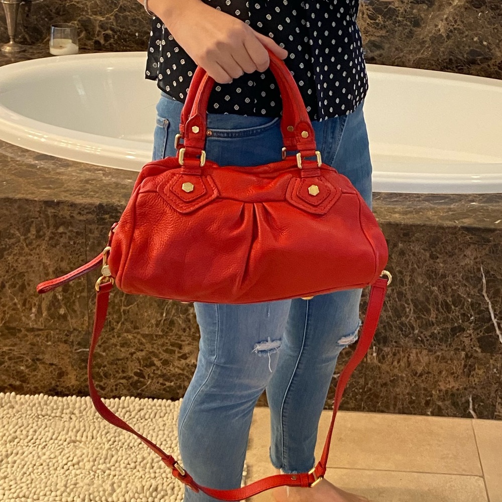 Marc Jacobs red leather bag
